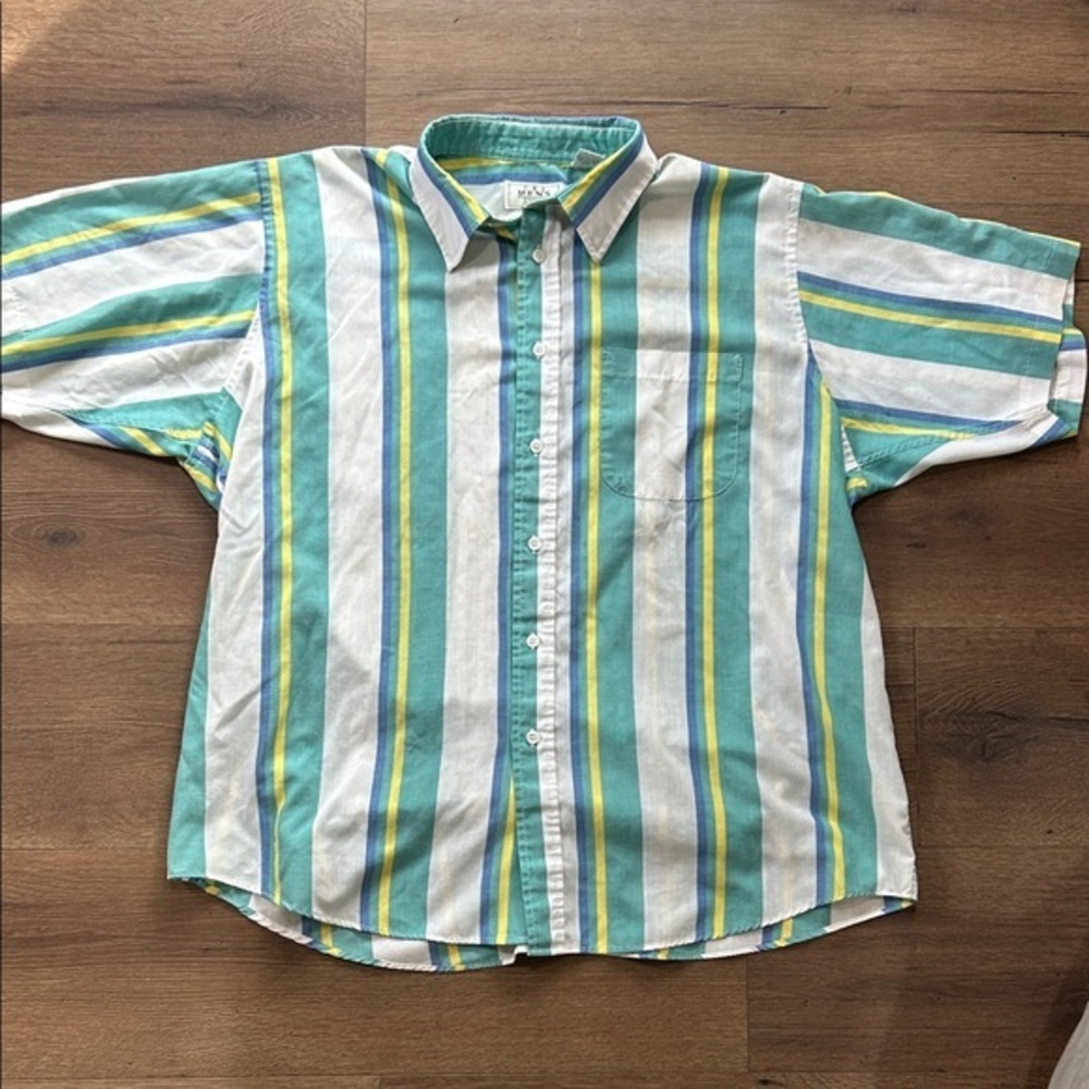 Sears Vintage Short-Sleeve Button-Down Shirt ! XL